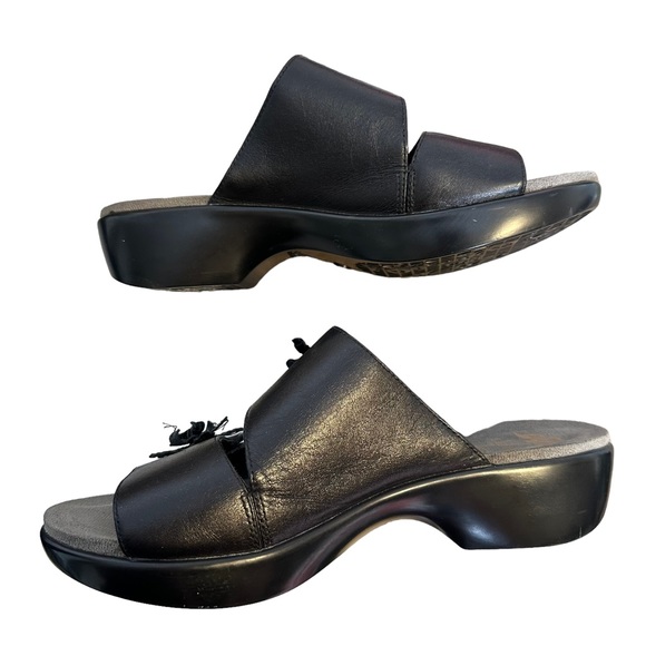 Dansko Donna Sandals 39 8.5-9 Leather Strappy Mule Clog - Picture 3 of 13